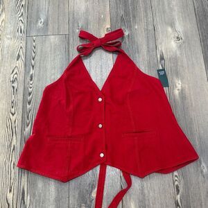 Wild Fable Red Halter Vest